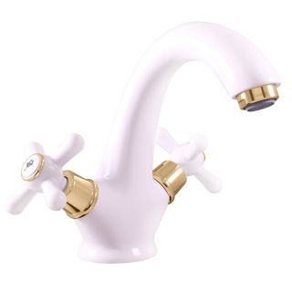 Смеситель для раковины Rav Slezak Morava retro MK128.5BZ белый